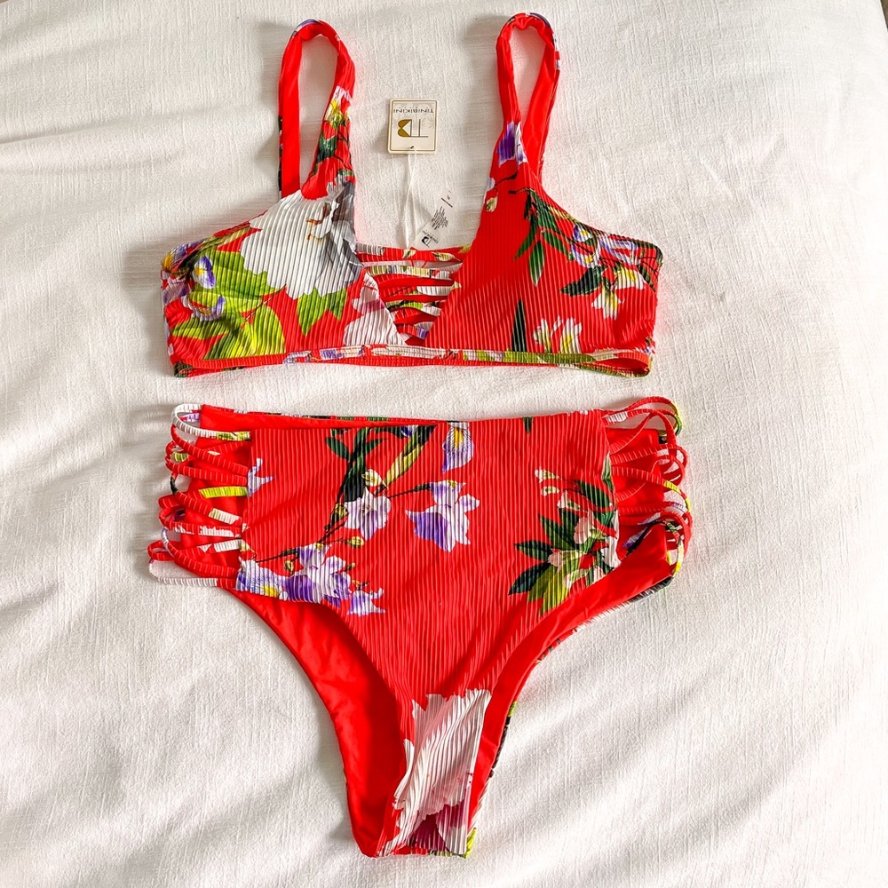 NWT tropical Tinibikini set